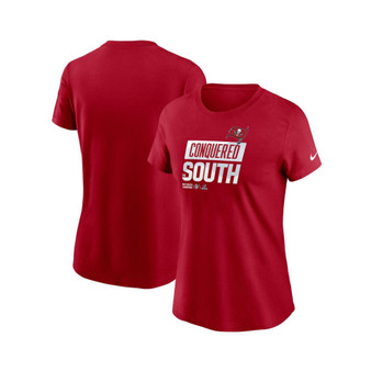 Women's Red Tampa Bay Buccaneers 2022 NFC South Division Champions Locker Room Trophy Collection T-shirt