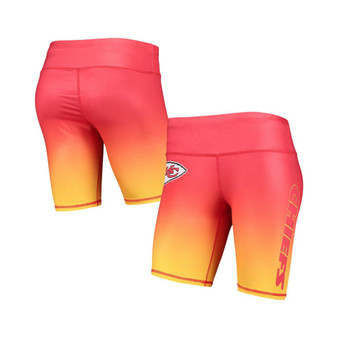 Women's Red Kansas City Chiefs Gradient Biker Shorts