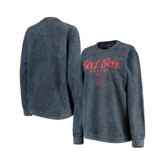 Women's Navy Boston Red Sox Comfy Cord Pullover Sweatshirt
