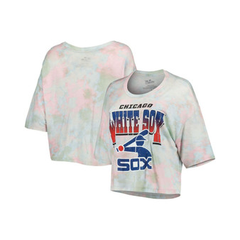 Women's Threads Chicago White Sox Cooperstown Collection Tie-Dye Boxy Cropped Tri-Blend T-shirt