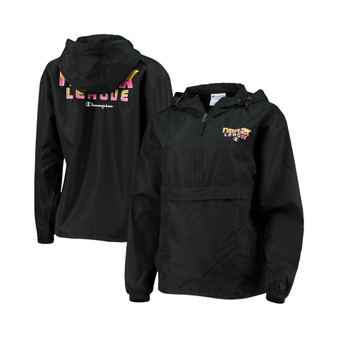 Women's Black NBA 2K League Packable Anorak Half-Zip Hoodie