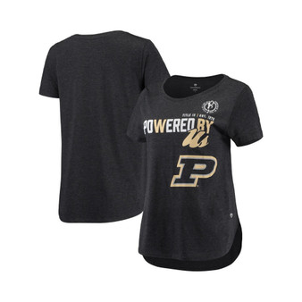 Women's Heathered Black Purdue Boilermakers PoWered By Title IX T-shirt
