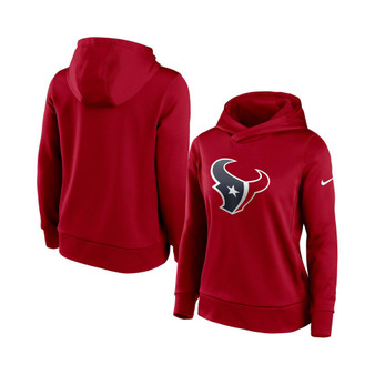 Women's Red Houston Texans Performance Pullover Hoodie