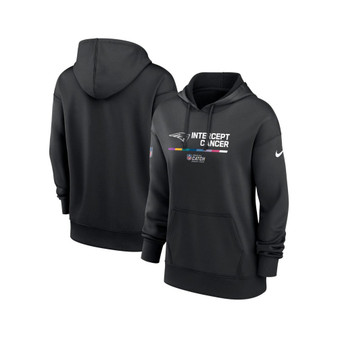 Women's Black New England Patriots 2022 NFL Crucial Catch Therma Performance Pullover Hoodie