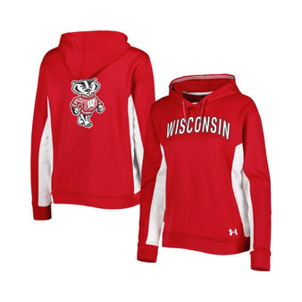 Women's Red Wisconsin Badgers Gameday Tech Pullover Hoodie