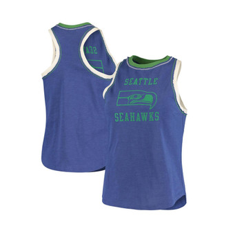 Women's Royal Seattle Seahawks Touchdown Tank Top