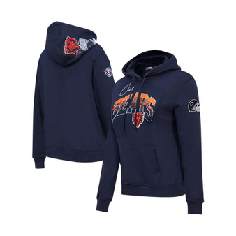 Women's Navy Chicago Bears Local Patch Pullover Hoodie