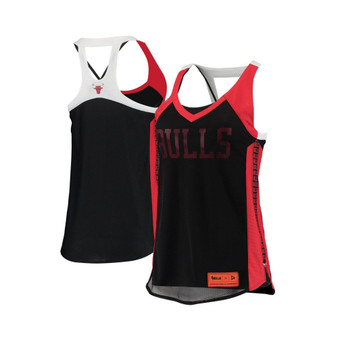 Women's Black Chicago Bulls Dual Team Tank Top