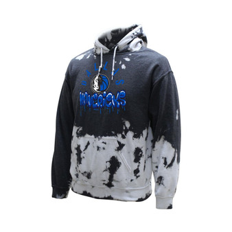 Men's and Women's Charcoal Dallas Mavericks Street Art Dark Crystal Washed Pullover Hoodie