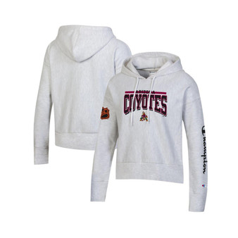 Women's Heathered Gray Arizona Coyotes Reverse Weave Pullover Hoodie