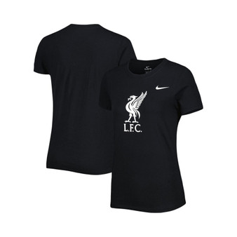 Women's Black Liverpool Club Crest T-shirt