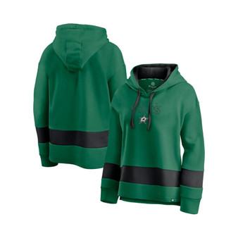 Women's Branded Kelly Green, Black Dallas Stars Colors of Pride Colorblock Pullover Hoodie
