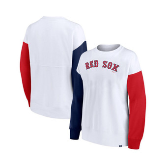 Women's Branded White Boston Red Sox Series Pullover Sweatshirt