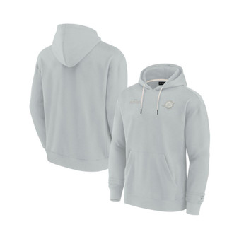 Men's and Women's Gray Miami Dolphins Super Soft Fleece Pullover Hoodie