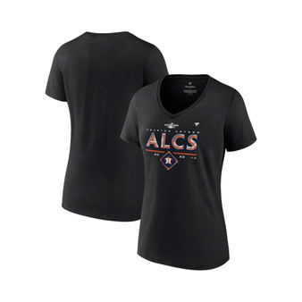 Women's Branded Black Houston Astros 2022 Division Series Winner Locker Room Plus Size V-Neck T-shirt