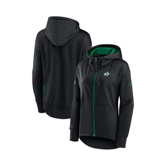 Women's Branded Black Dallas Stars Authentic Pro Rink Full-zip Hoodie