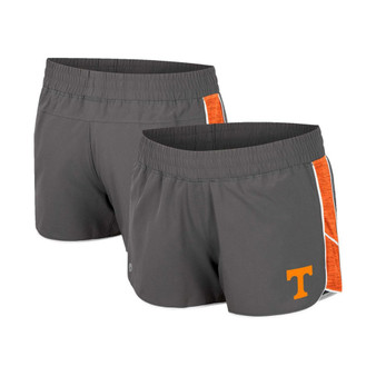Women's Gray Tennessee Volunteers Pull The Switch Running Shorts