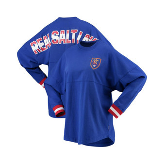 Women's Branded Blue Real Salt Lake Cuffed Spirit Jersey Long Sleeve T-shirt
