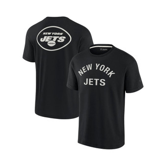 Men's and Women's Black New York Jets Super Soft Short Sleeve T-shirt