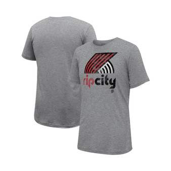 Men's and Women's Heather Gray Portland Trail Blazers Hometown T-shirt