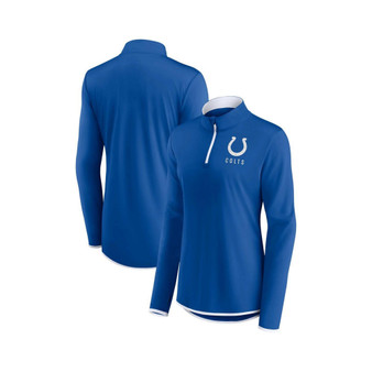 Women's Branded Royal Indianapolis Colts Worth the Drive Quarter-Zip Top