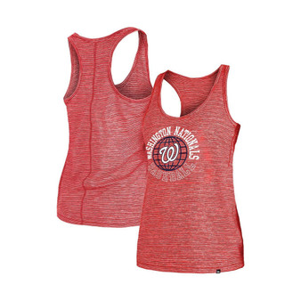 Women's Red Washington Nationals Active Racerback Tank Top