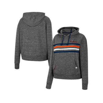 Women's Charcoal Auburn Tigers Backstage Speckled Pullover Hoodie