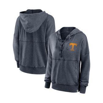Women's Branded Heathered Charcoal Tennessee Volunteers Overall Speed Lace-Up Pullover Hoodie