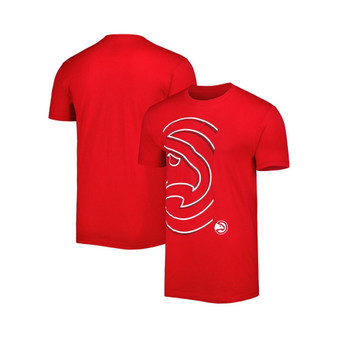 Men's and Women's Red Atlanta Hawks Element Logo Pop T-shirt