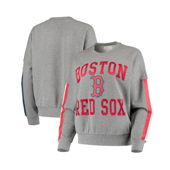 Women's Heather Gray Boston Red Sox Slouchy Freshman Sweatshirt