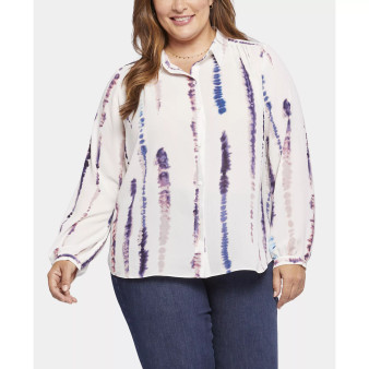 Plus Size Modern Collared Blouse