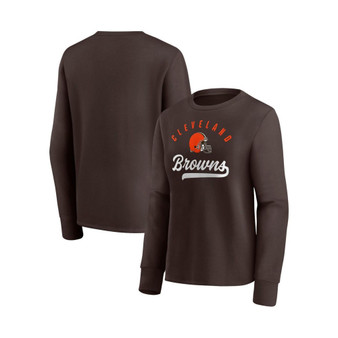 Women's Branded Brown Cleveland Browns Ultimate Style Pullover Sweatshirt
