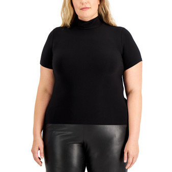 Plus Size Mock Neck Top