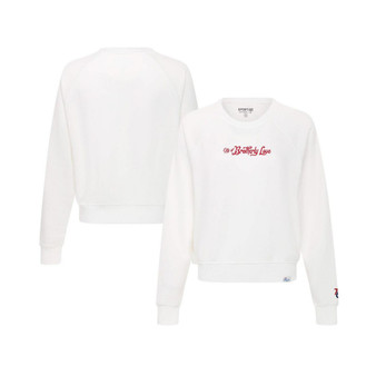 Women's Cream Philadelphia 76ers 2022/23 City Edition '76 Originals' Ashlyn Pullover Sweatshirt
