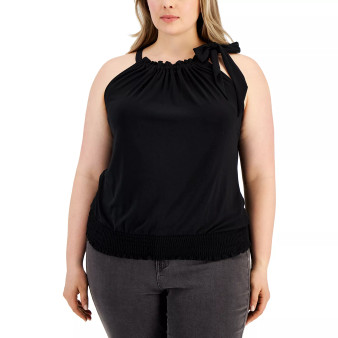 Plus Size Knit Halter-Style Top, Created for Macy's