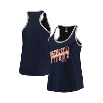 Women's Navy Detroit Tigers Plus Size Believe In Greatness Tank Top