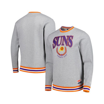 Men's and Women's Gray Phoenix Suns Vintage-Like Throwback Crew Sweatshirt