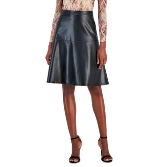 Women's Faux-Leather Skirt