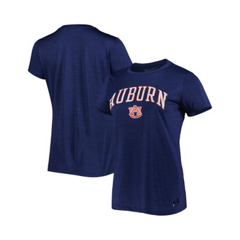 Women's Heather Navy Auburn Tigers Vent Tech Arch Logo Performance T-shirt