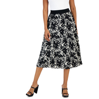 Women's Printed Pleated Midi Skirt, Created for Macy's