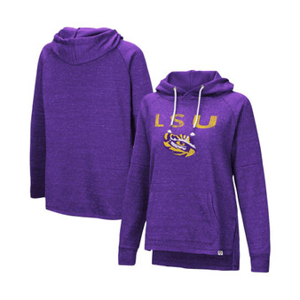 Women's Purple LSU Tigers Nollie Raglan Slub Pullover Hoodie
