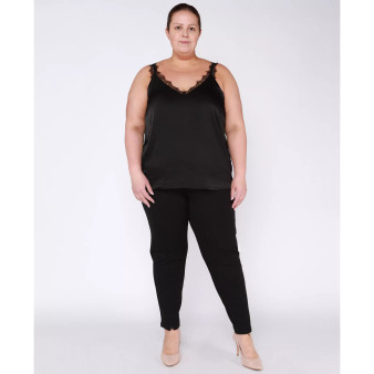 Plus Size Lace-Trim V-Neck Camisole