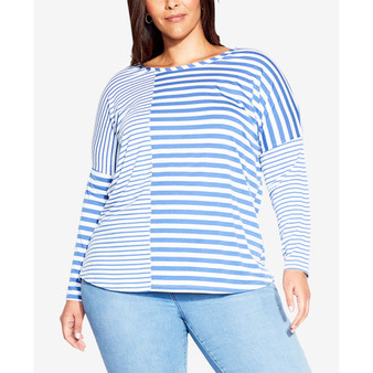 Plus Size Sina Stripe Top
