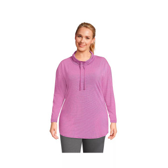 Women's Plus Size Power Performance Cowl Neck Top