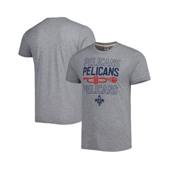 Men's and Women's Heather Gray New Orleans Pelicans Hometown Hyper Local Tri-Blend T-shirt