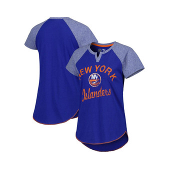 Women's Royal New York Islanders Grand Slam Raglan Notch Neck T-shirt
