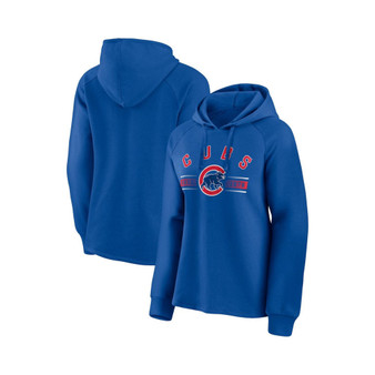 Women's Branded Royal Chicago Cubs Perfect Play Raglan Pullover Hoodie