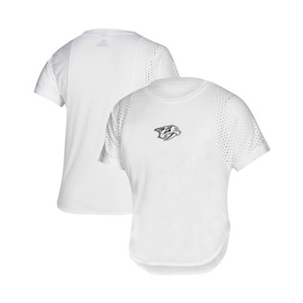 Women's White Nashville Predators Stadium ID Franchise T-shirt