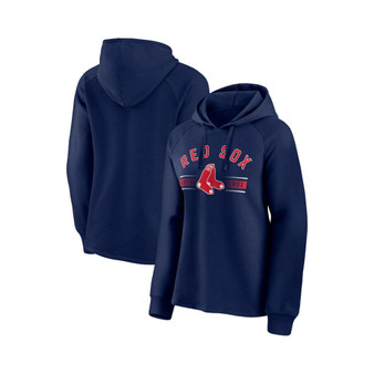 Women's Branded Navy Boston Red Sox Perfect Play Raglan Pullover Hoodie