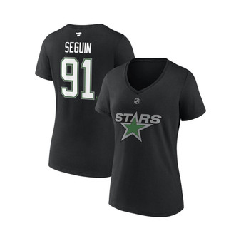 Women's Branded Tyler Seguin Black Dallas Stars Special Edition 2.0 Name and Number V-Neck T-shirt